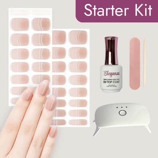 Elegansa Gel Nail Wraps Starter Kit - 30pcs