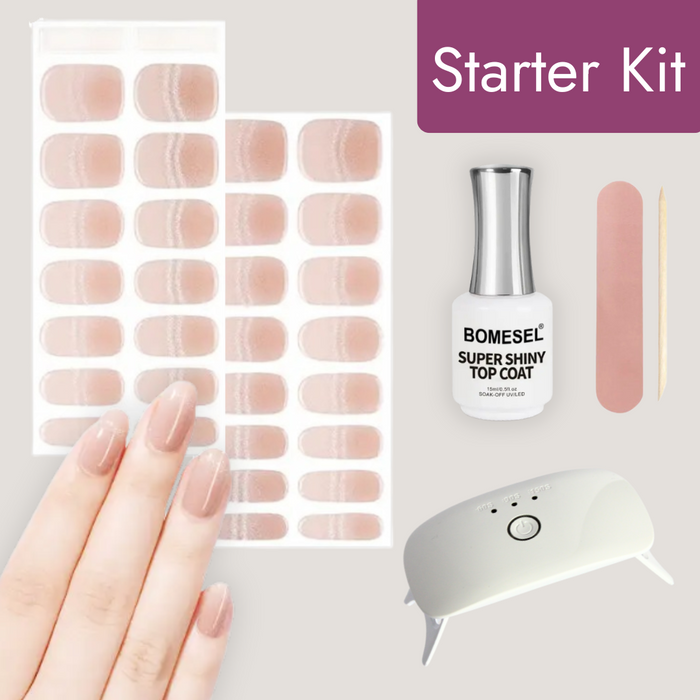 Elegansa Gel Nail Wraps Starter Kit - 30pcs